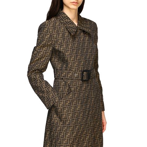 fendi wool coat womens|Fendi women' s trench coats.